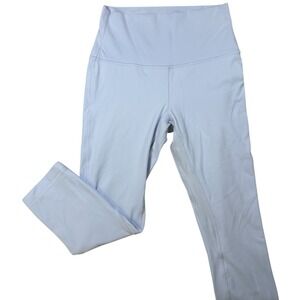 LULULEMON Women's Size 6 Light Periwinkle Blue Mid-Rise Capri Length Leggings
